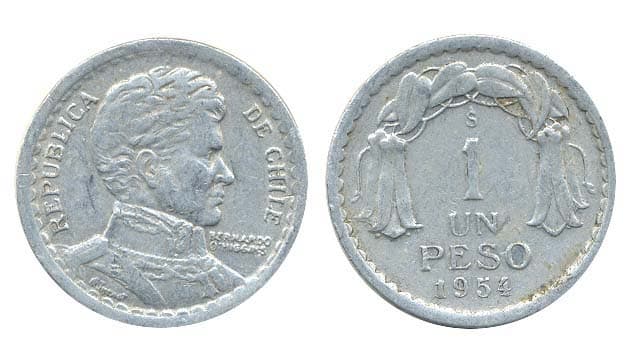 Chile KM179a(F-VF) 1 Peso β Lot of 30 representative product image