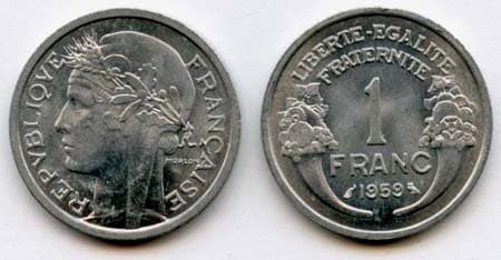 France KM885a.1(U) 1 Franc β Lot of 16 representative product image