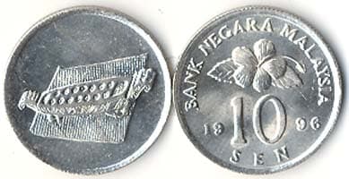 Malaysia KM51(U) 10 Sen β Lot of 100 representative product image