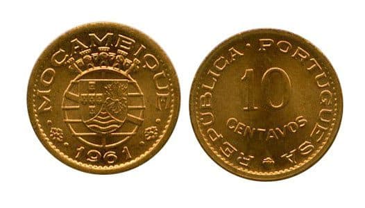 Mozambique KM83(U) 10 Centavos – Lot of 20 representative product image
