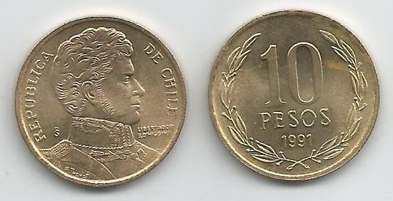 Chile KM228.2(U) 10 Pesos β Lot of 29 representative product image