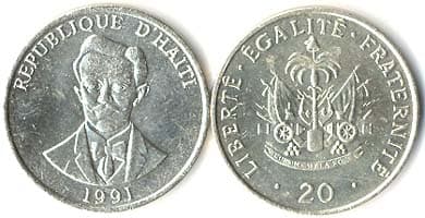 Haiti KM152(U) 20 Centimes β Lot of 100 representative product image
