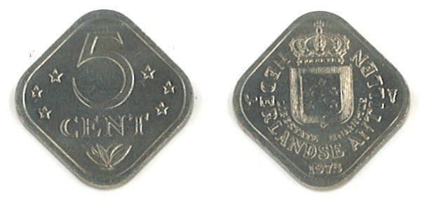 Netherlands Antillies KM13(U) 5 Cents β Lot of 30 representative product image