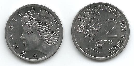 Brazil KM586(U) 2 Centavos β Lot of 67 representative product image