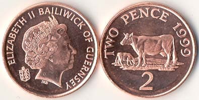 Guernsey KM96(U) 2 Pence – Lot of 50 representative product image
