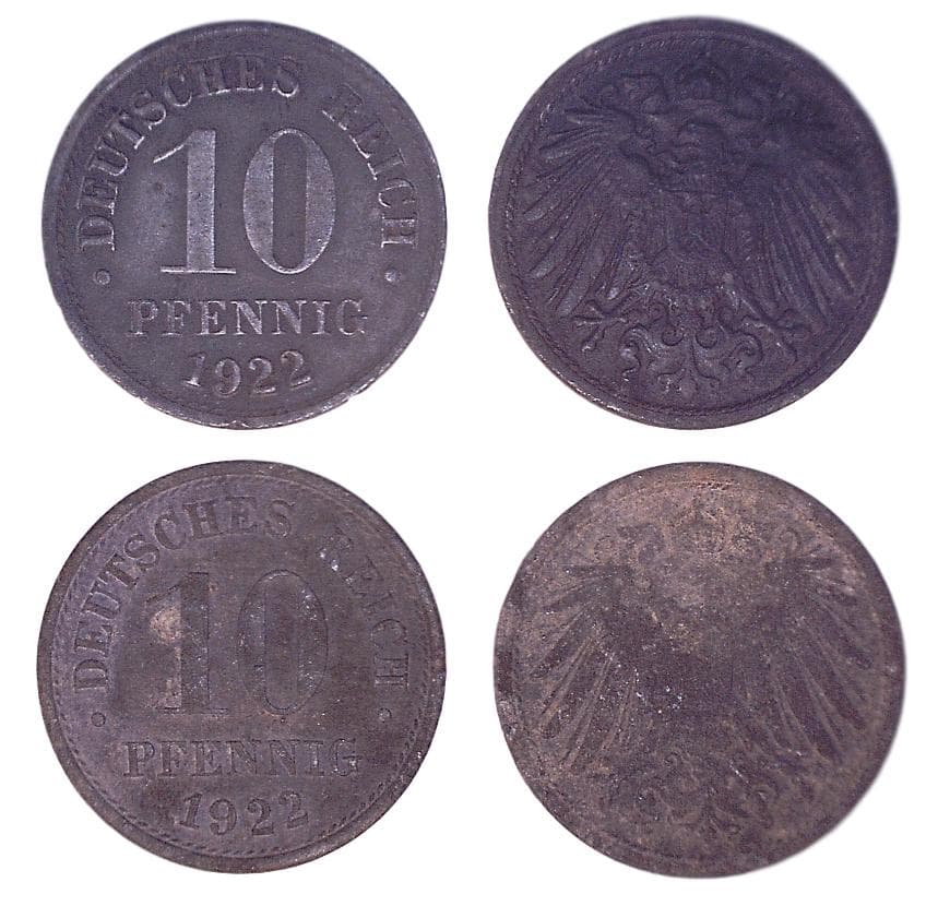 Germany KM26(VG-F) 10 Pfennig β Lot of 13 representative product image