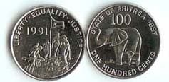 Eritrea KM48(U) 100 Cents β Lot of 30 representative product image