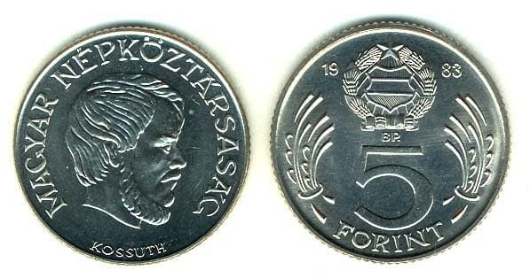 Hungary KM635(U) 5 Forint β Lot of 40 representative product image