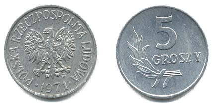 Poland KMA46(U) 5 Groszy β Lot of 100 representative product image