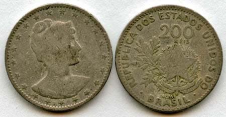 Brazil KM504(VG-F) 200 Reis β Lot of 40 representative product image