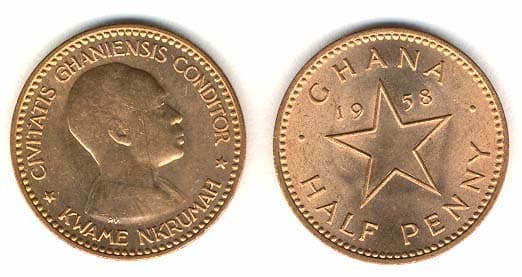 Ghana KM1(U) 1/2 Penny β Lot of 19 representative product image