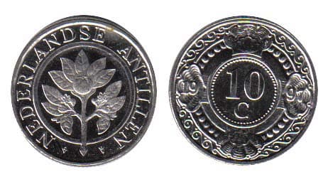 Netherlands Antillies KM34(U) 10 Cents β Lot of 55 representative product image
