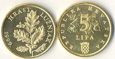 Croatia KM5(U) 5 Lipa β Lot of 100 representative product image