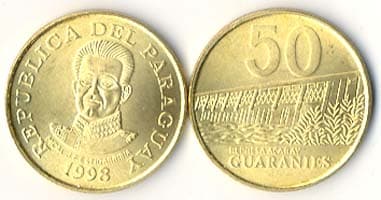 Paraguay KM191(U) 50 Guaranies β Lot of 100 representative product image