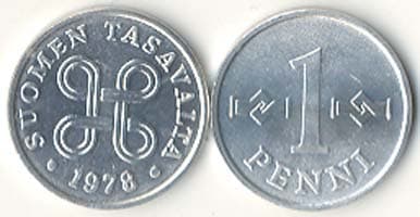 Finland KM44a(U) 1 Pennia β Lot of 100 representative product image