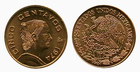 Mexico KM427(U) 5 Centavos β Lot of 50 representative product image