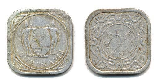 Surinam KM12.1a(F) 5 Cents β Lot of 65 representative product image