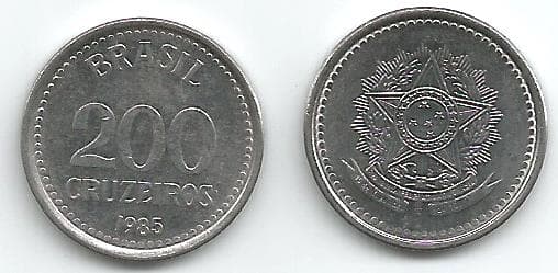 Brazil KM596(U) 200 Cruzeiros β Lot of 34 representative product image