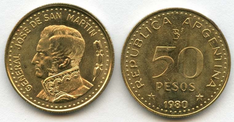 Argentina KM83a(U) 50 Pesos β Lot of 50 representative product image