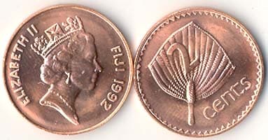 Fiji KM50a(U) 2 Cents β Lot of 50 representative product image