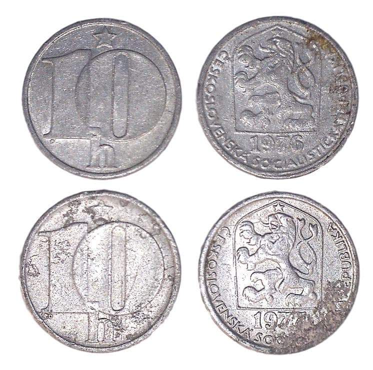 Czechoslovakia KM80(XF) 10 Haleru β Lot of 65 representative product image