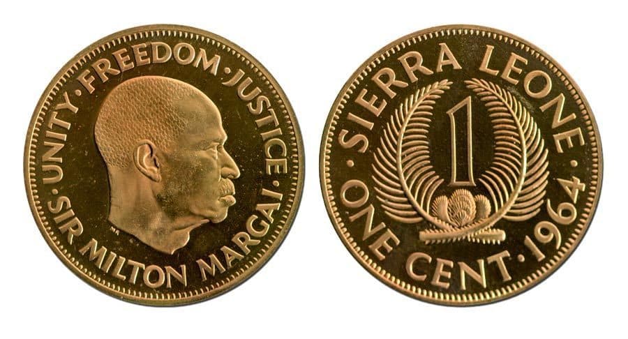 Sierra Leone KM17(U) 1 Cent β Lot of 50 representative product image