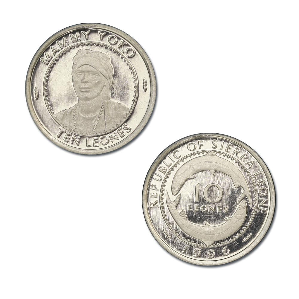 1,000 Sierra Leone KM44(U) 10 Leone Bulk World Coins representative product image