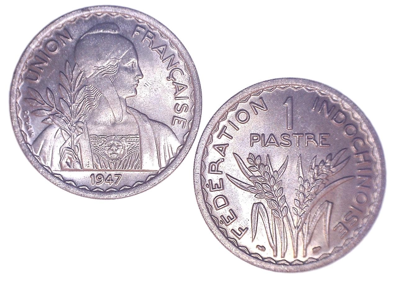 French Indo China KM32.2(XF-AU) 1 Piastre – Lot of 3 representative product image