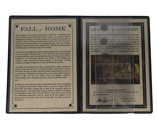 Fall of Rome: Four "AE4" Coins of the Late Roman Empire (Album) representative product image