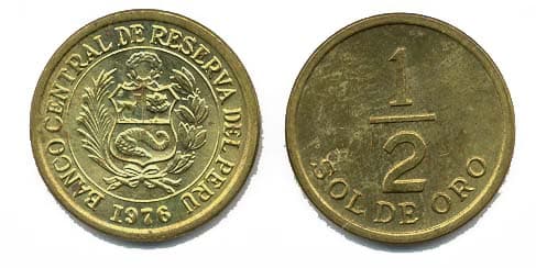 Peru KM265(U) 1/2 Sol β Lot of 40 representative product image
