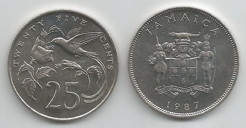 Jamaica KM49(U) 25 Cents β Lot of 25 representative product image