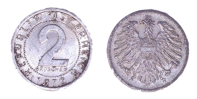 Austria KM2876(C) 2 Groschen β Lot of 200 representative product image