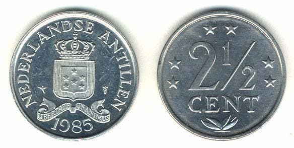 Netherlands Antillies KM9a(U) 2 1/2 Cents β Lot of 30 representative product image