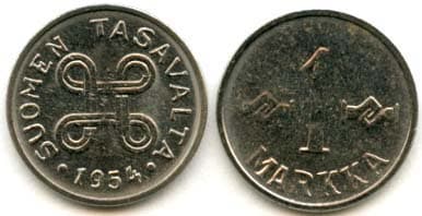 Finland KM36a(U) 1 Markka β Lot of 50 representative product image