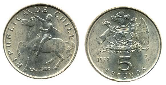 Chile KM199(U) 5 Escudos – Lot of 24 representative product image