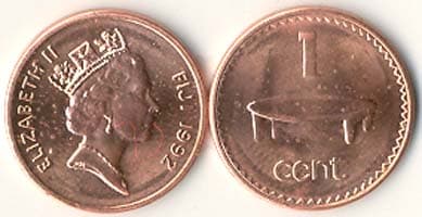 1,000 Fiji KM49a(U) 1 Cent Bulk World Coins representative product image