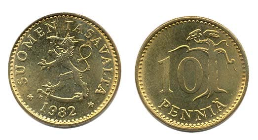 Finland KM46(U) 10 Pennia β Lot of 50 representative product image