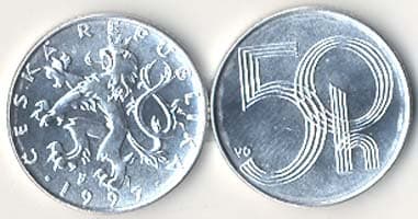 Czech Republic KM3(U) 50 Haleru β Lot of 100 representative product image