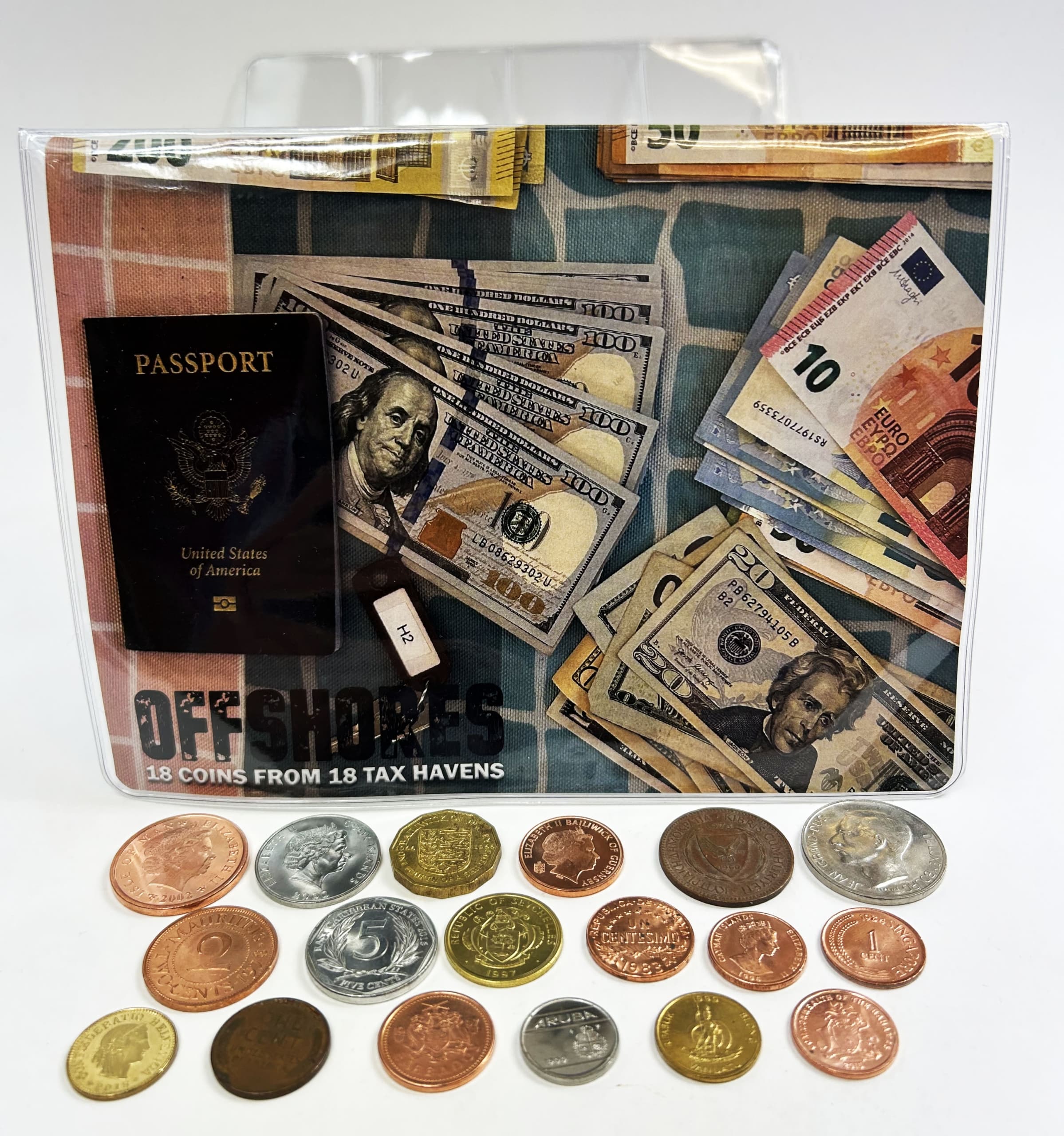 OFFSHORES: 18 Coins from 18 Tax Havens (C-U) representative product image