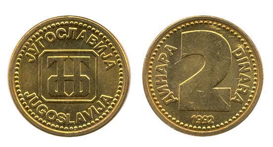 Yugoslavia KM150(U) 2 Dinara β Lot of 55 representative product image