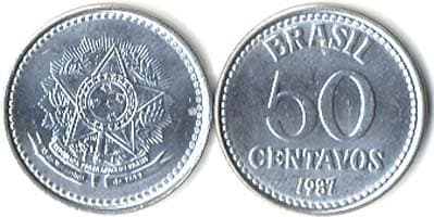 Brazil KM604(U) 50 Centavos β Lot of 100 representative product image