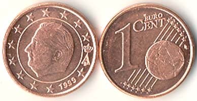 Belgium KM224(U) 1 Belg. Cent – Lot of 100 representative product image