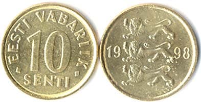 Estonia KM22(U) 10 Senti β Lot of 100 representative product image