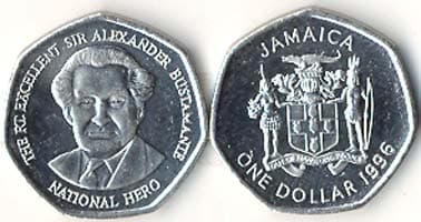 Jamaica KM164(U) 1 Dollar β Lot of 100 representative product image
