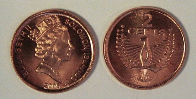 Solomon Islands KM25(U) 2 Cents β Lot of 30 representative product image