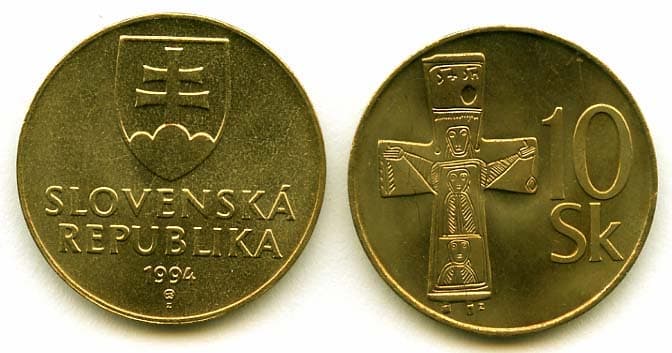 Slovak Republic KM11.1(U) 10 Koruny β Lot of 16 representative product image