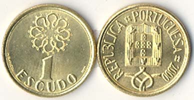 1,000 Portugal KM631(U) 1 Escudo Bulk World Coins representative product image