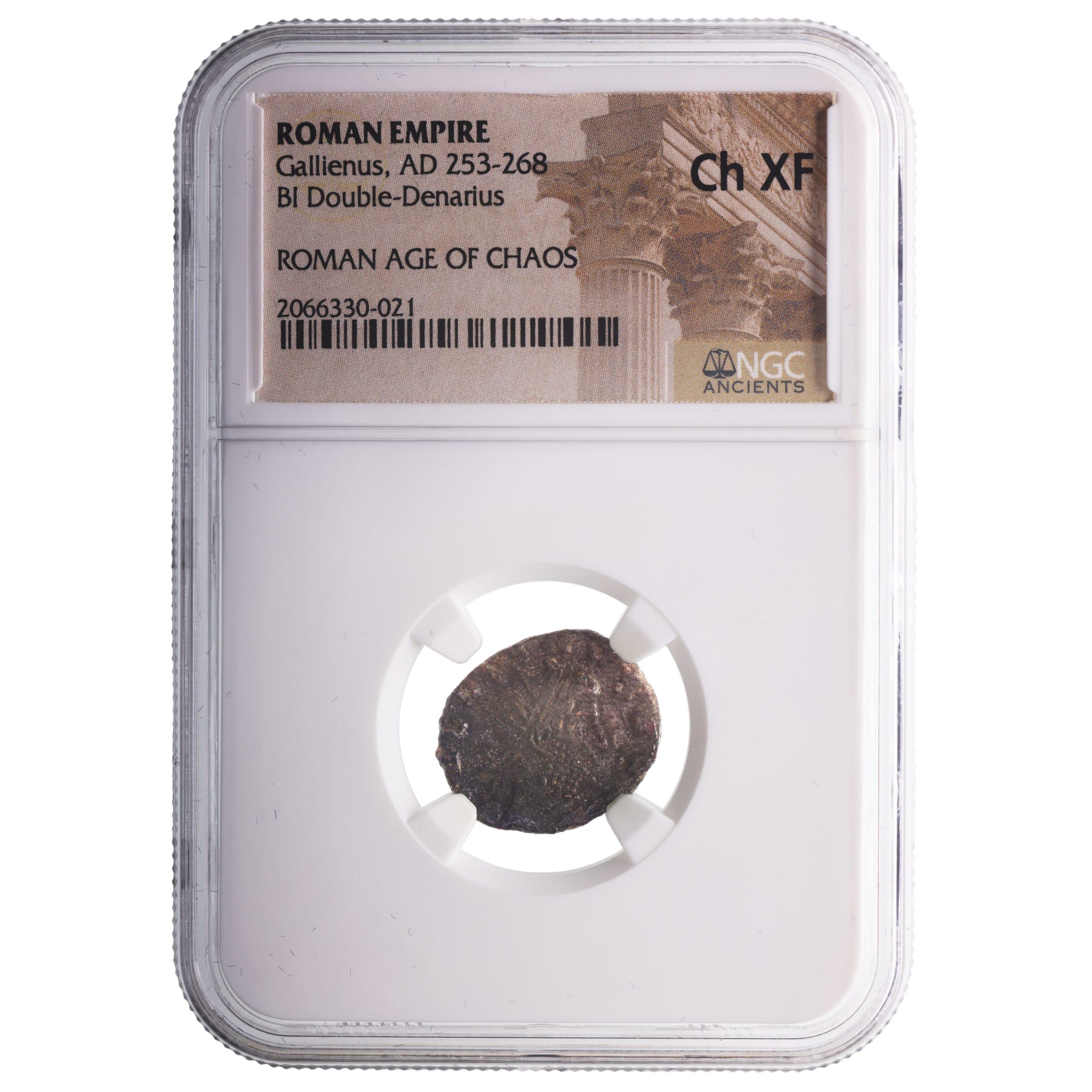 NGC-Certified Roman Coin: Gallienus, ANT, Grade CH-XF — representative ECC supplier stock image; exact coin and slab vary