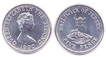 Jersey KM56.2(U) 5 Pence – Lot of 25 representative product image