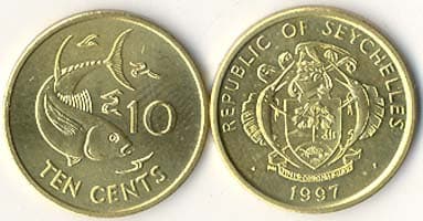 Seychelles KM48.2(U) 10 Cents β Lot of 100 representative product image
